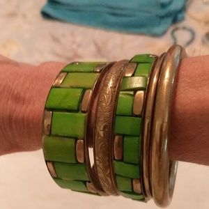 Set of 5 costume bracelets.